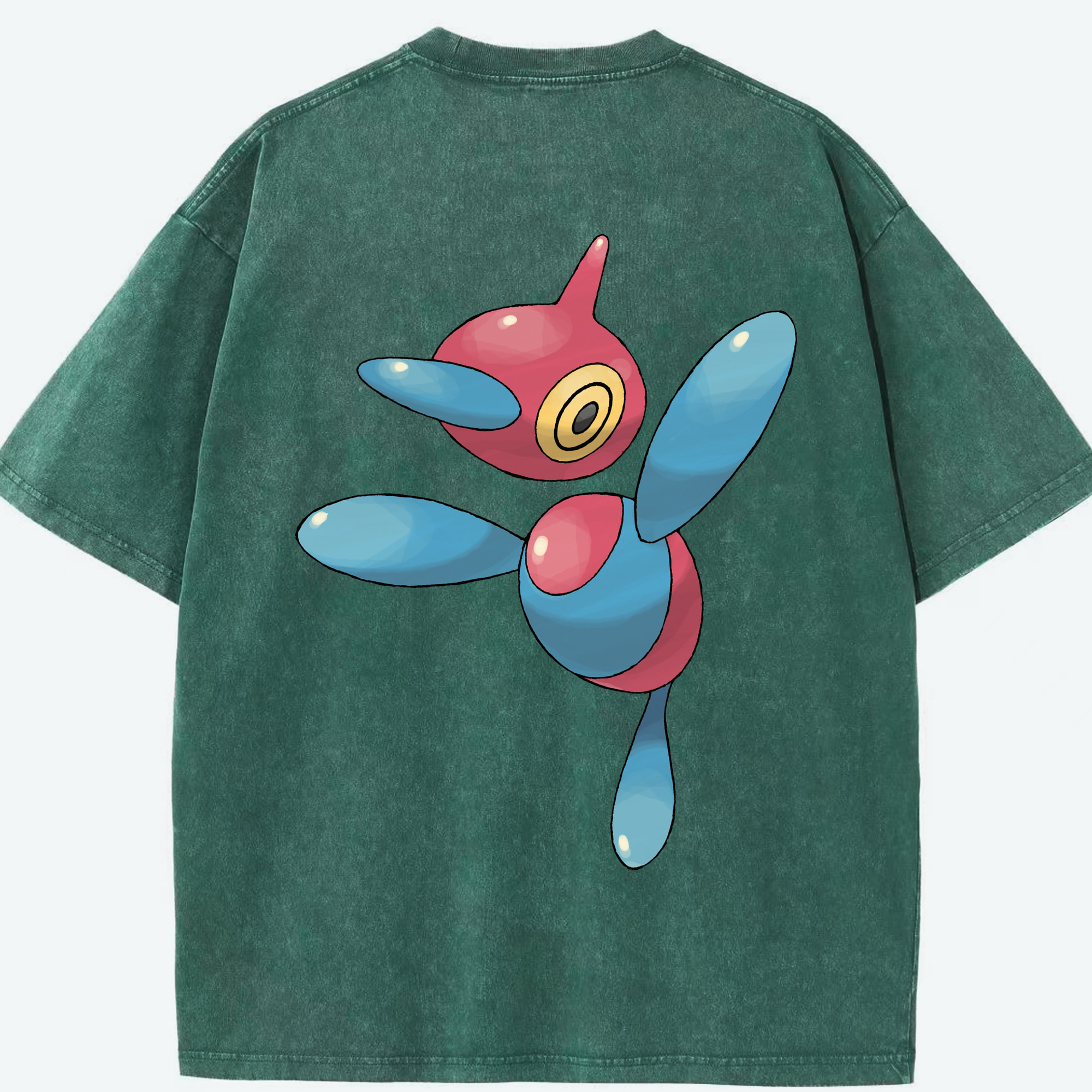 （画像用） ポケットモンスター Pokémon 綿100% ヴィンテージ風 半袖Tシャツ（背面プリント）